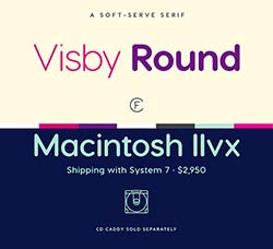 时尚秀气的英文字体(4种类型/圆体)：Visby Round CF font